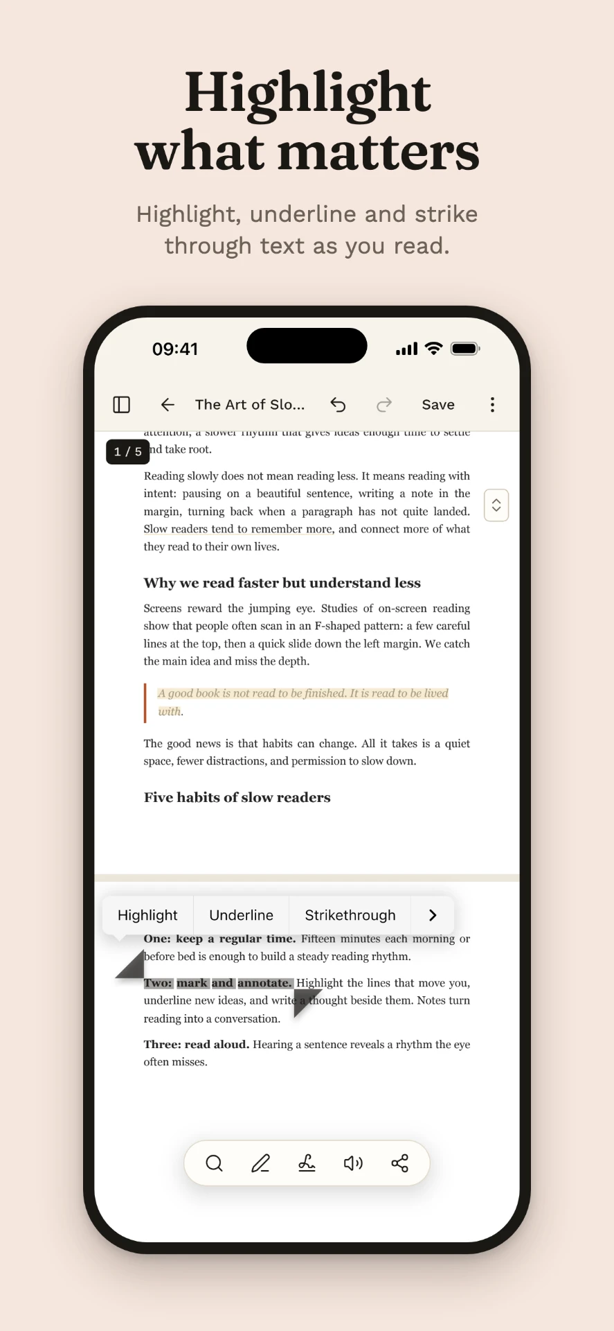 Annotating a PDF in WisePDF Reader
